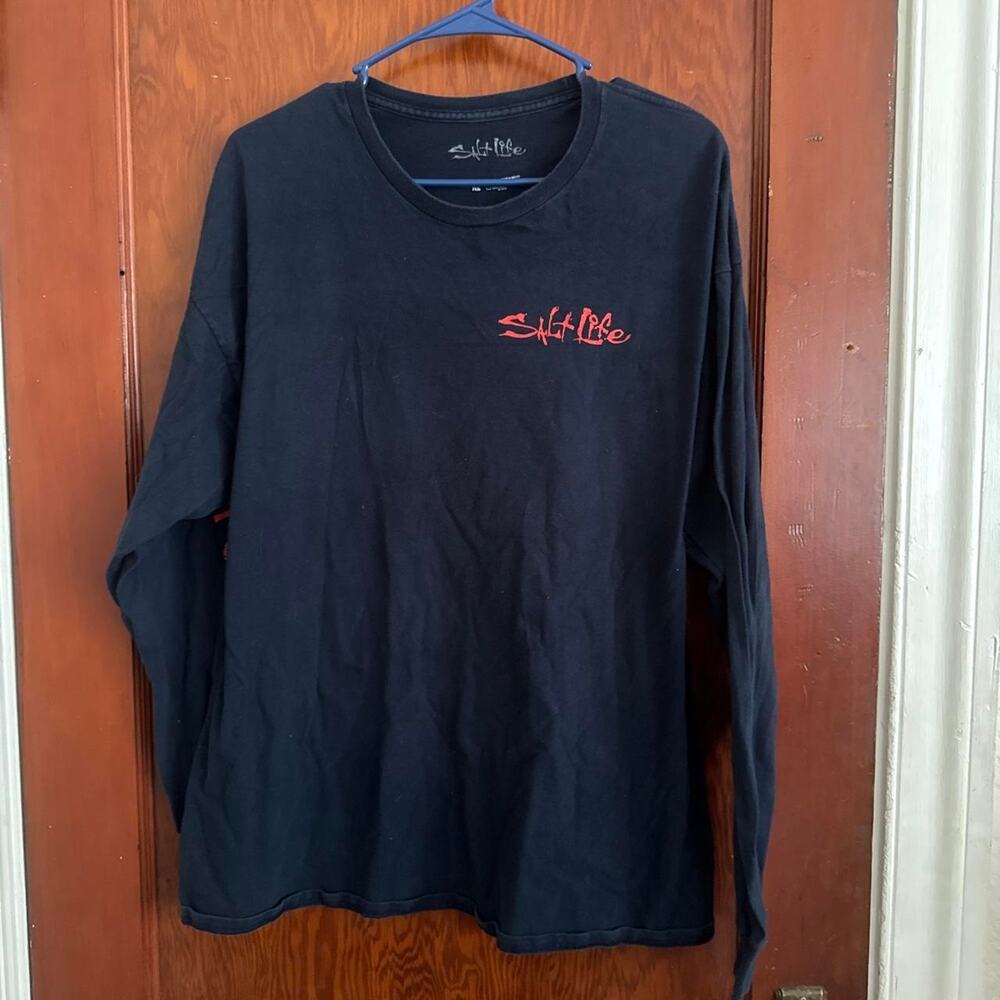 Salt life black long sleeve